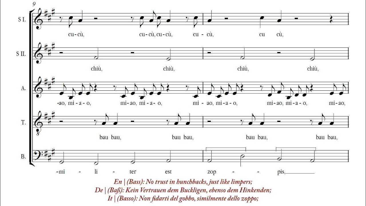 Banchieri | Contrappunto bestiale alla mente [á 5; Amarcord Ensemble]