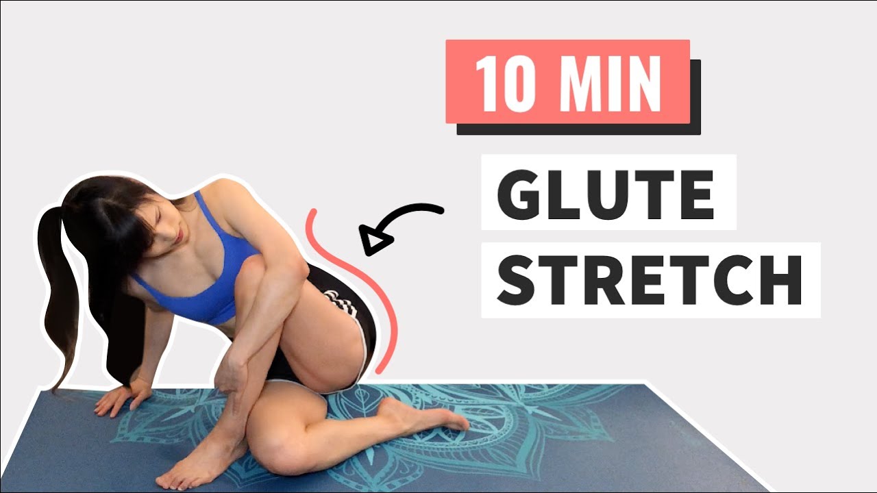 10 Min GLUTE Stretches for Soreness (Follow Along Stretching)