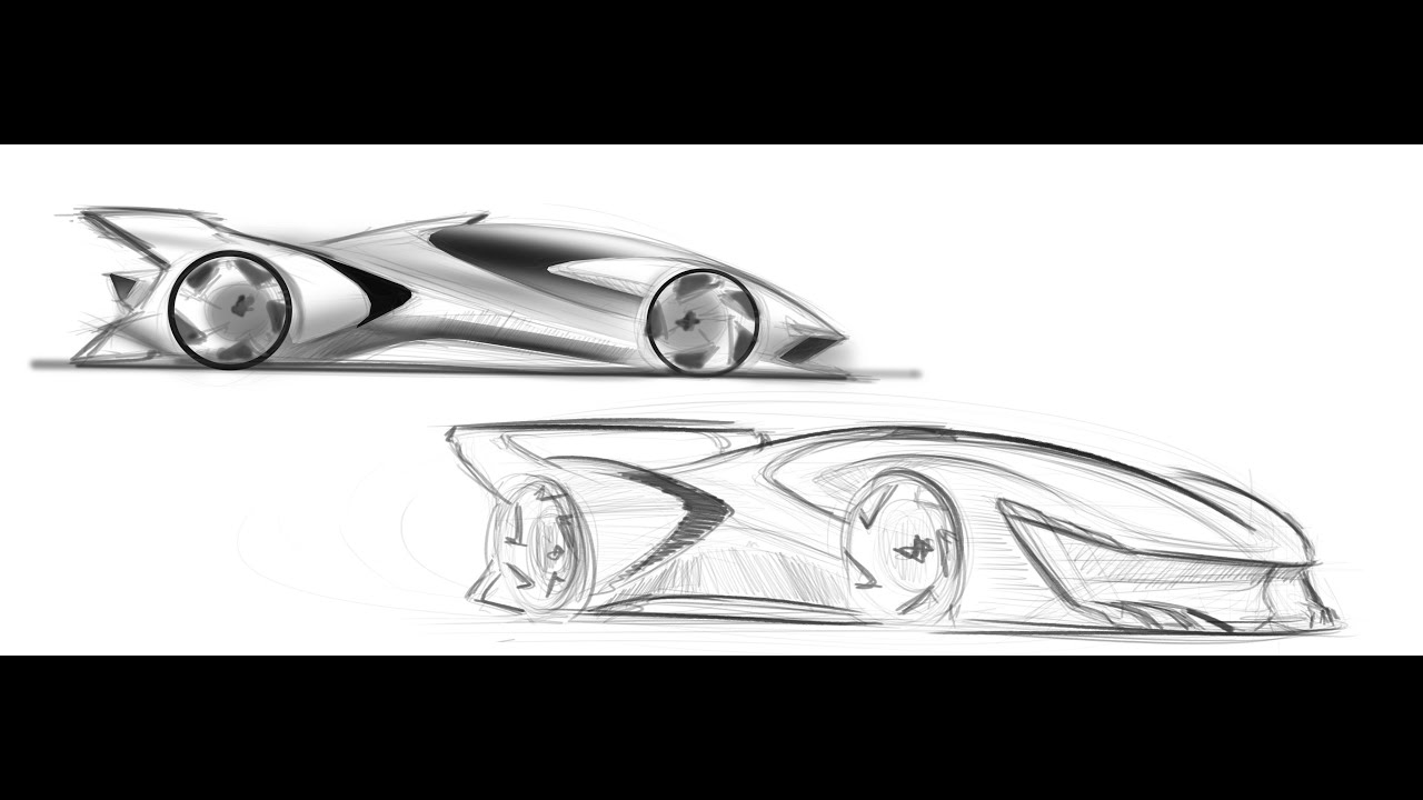 Hypercar Sketching - My 1st YT Video!
