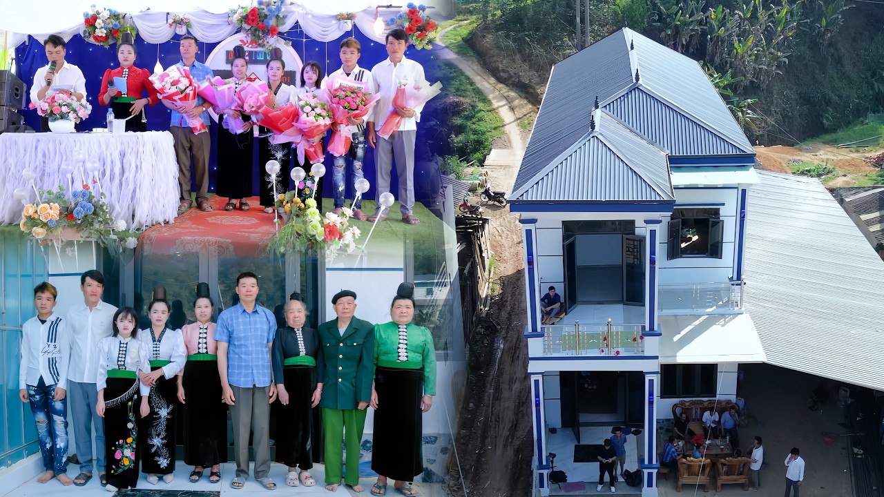 TOÀN CẢNH MỪNG LỄ TÂN GIA ĐÌNH QUÂN ĐOẢN BẢN CỤ - XÃ THUẬN CHÂU - TỈNH SƠN LA
