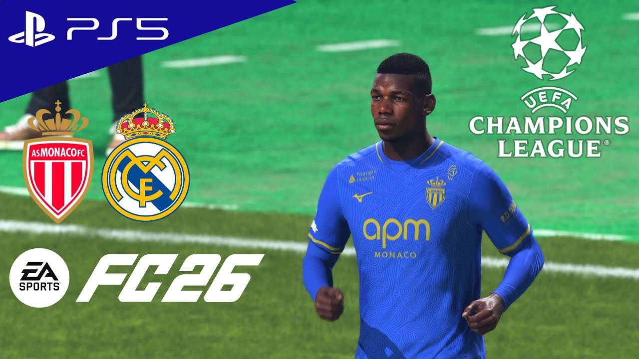FC 26 - AS Monaco vs. Real Madrid - UEFA Champions League 25/26 Full Match | PS5 [4K60 FPS]