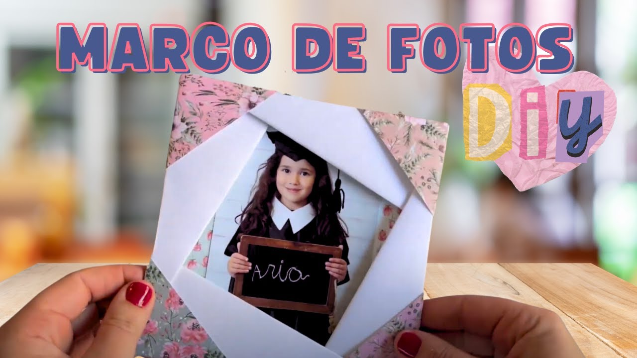 Marco de fotos DIY 🖼️ Manualidades fáciles y rápidas con papel - Papiroflexia para niños