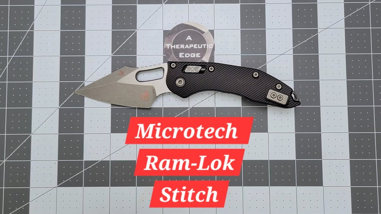 Microtech Ram-Lok Aluminum Manual Stitch #review #Microtech #stitch #subscribe #atherapeuticedge