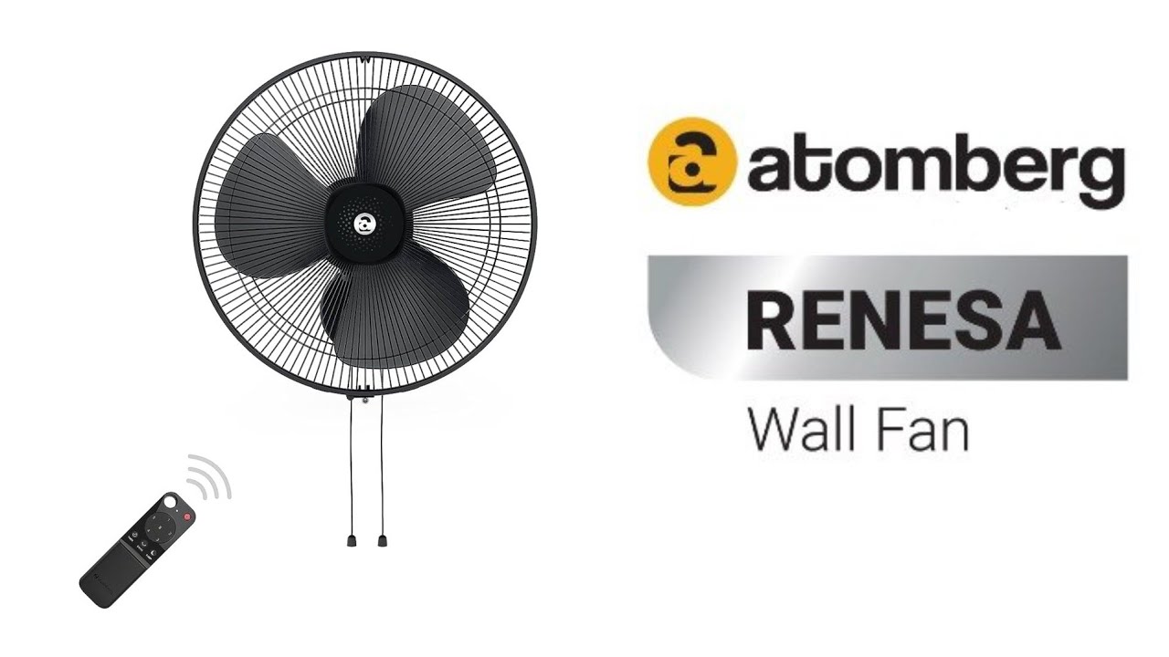 Atomberg Renesa 400 mm BLDC Motor Wall Fan Unboxing & Review