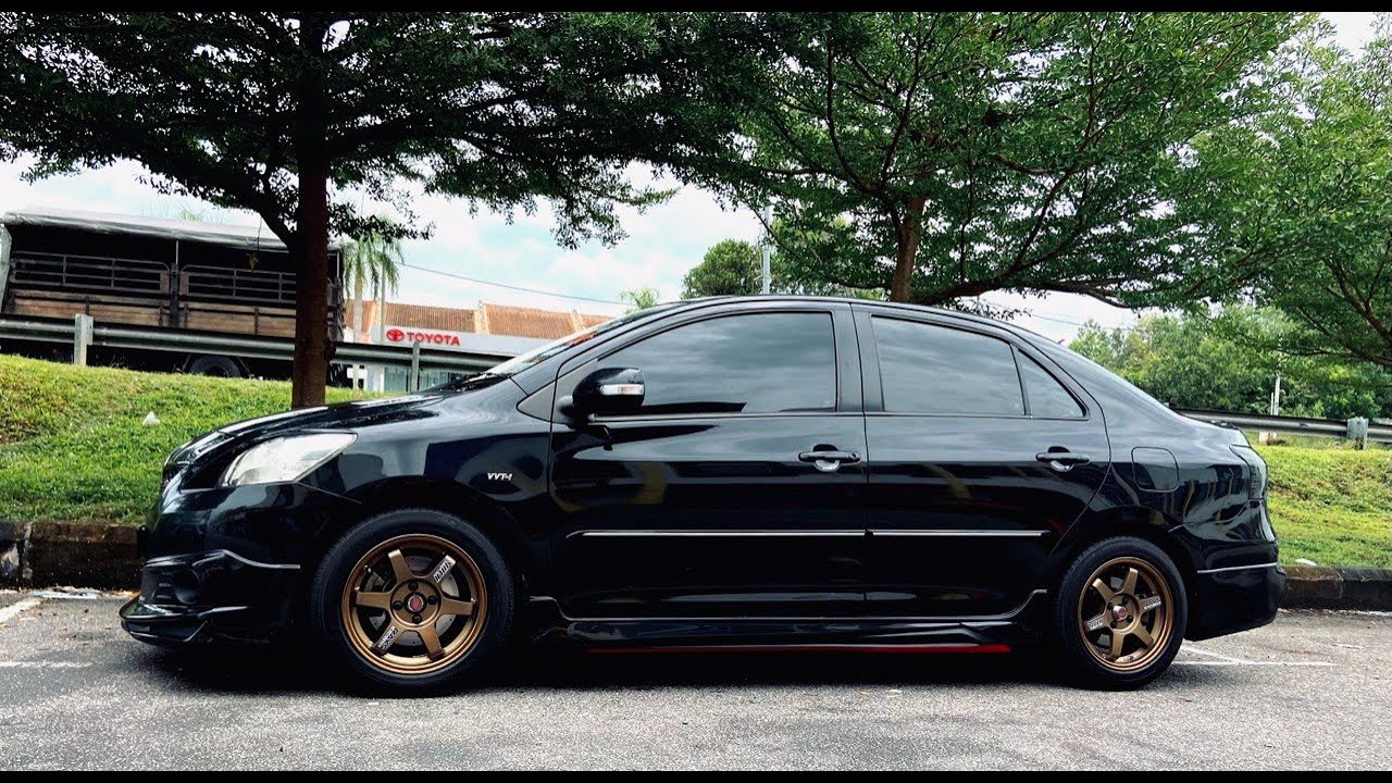 Install TE37 Auto Option Rim, Cosmic T-Spec Spring, Disc Rotor | Toyota Vios NCP93