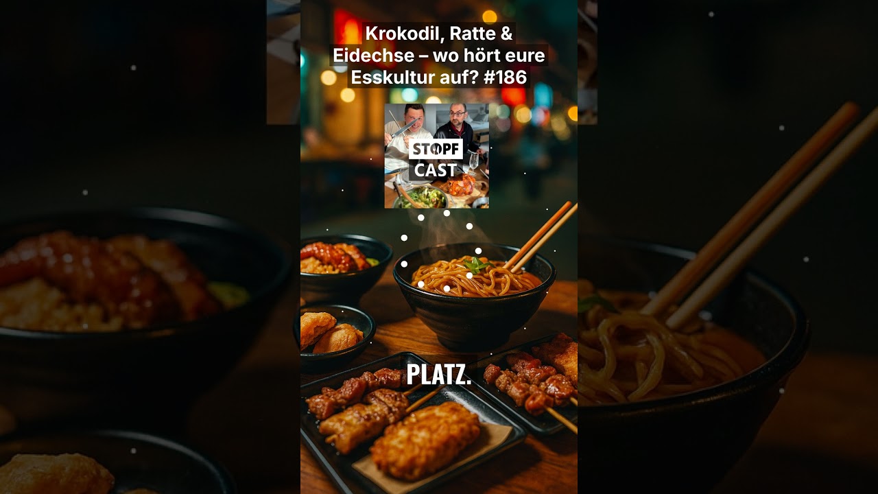 Krokodil, Ratte & Eidechse &ndash; w&uuml;rdest du das essen? 🐊🍢 | StopfCast #186
