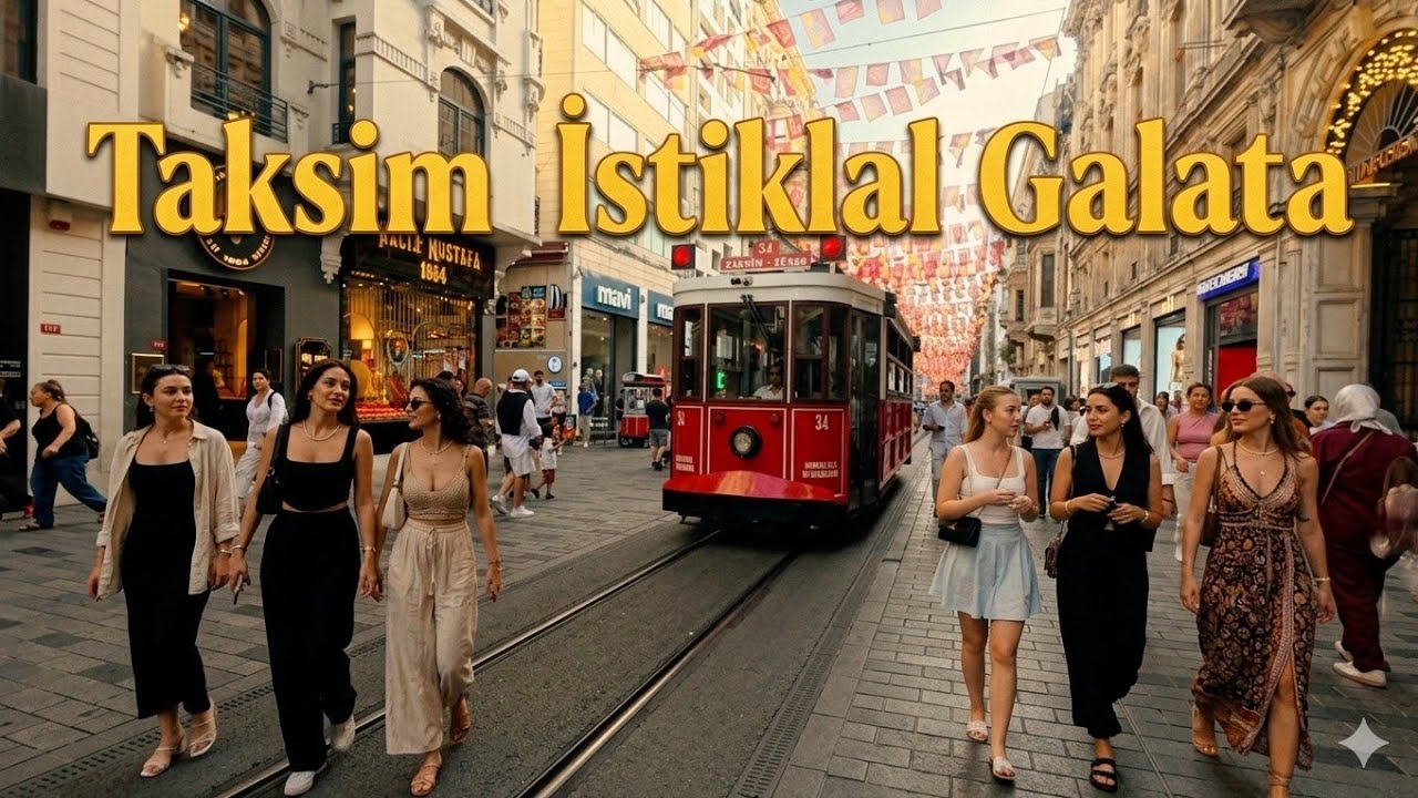 Taksim istiklal Galata Walking Tour | Istanbul 4K City Walk #türkiye 2025