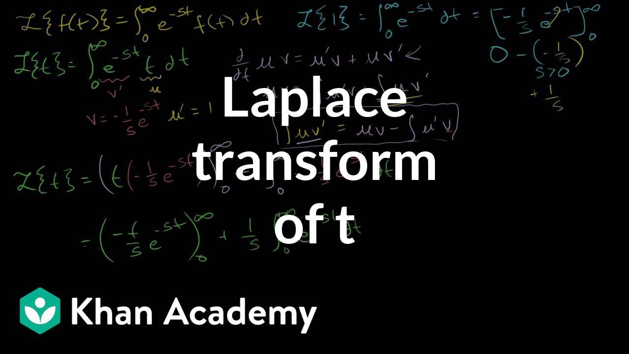 Laplace transform of t: L{t} | Laplace transform | Differential Equations | Khan Academy