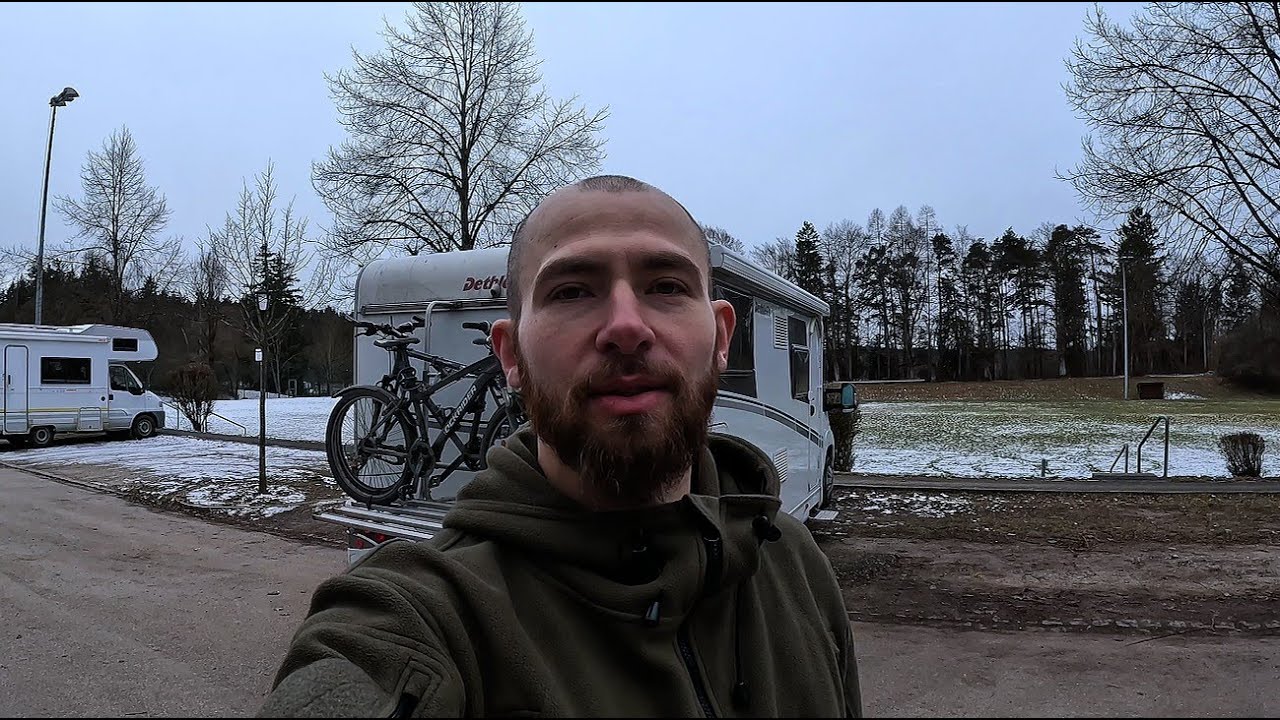 Zimowa podr&oacute;ż kamperem - Powr&oacute;t z Alp