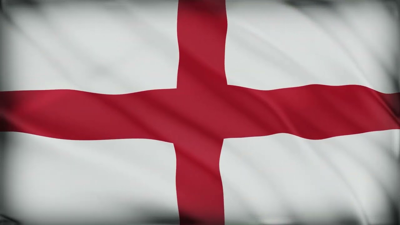 England Flag Waving | England Flag Background Video