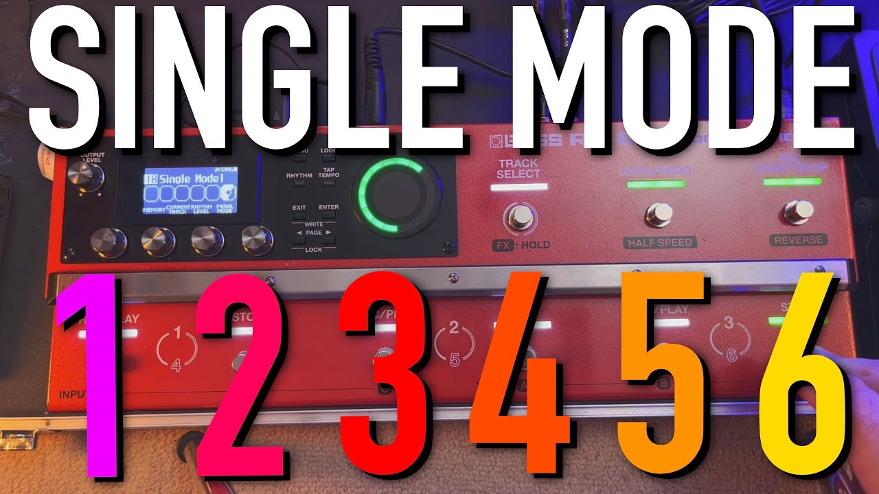 Boss RC-600 Loop Station - Single Mode & Rhythm Variation TOGETHER!
