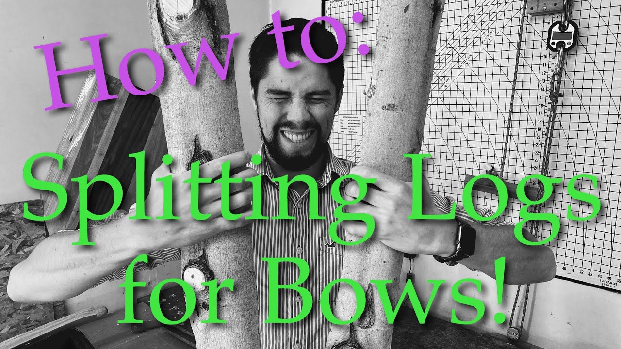 How to split a log into bow staves