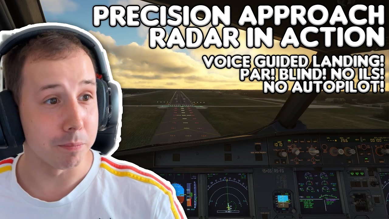Controller lands my plane by voice! PAR Approach / Talkdown Landing in Rostock! #vatsim
