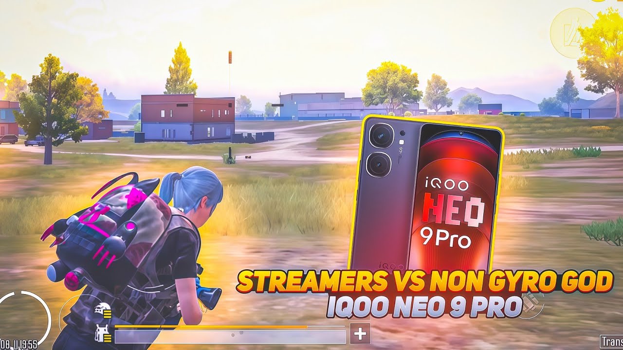 STREAMERS VS NON GYRO GOD 🔥 IQOO NEO 9 PRO 💀 SMOOTH + 90FPS PUBG / BGMI TEST 2025 💥