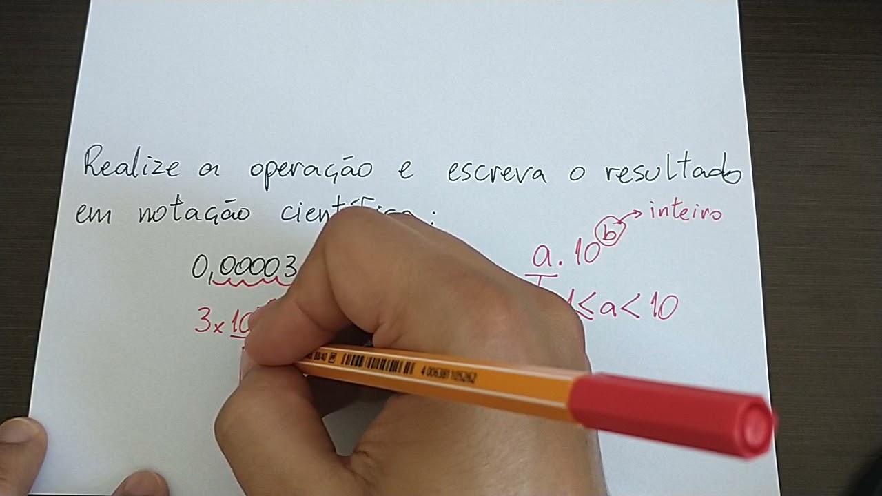 Exercícios sobre Notação Científica - multiplicação e divisão