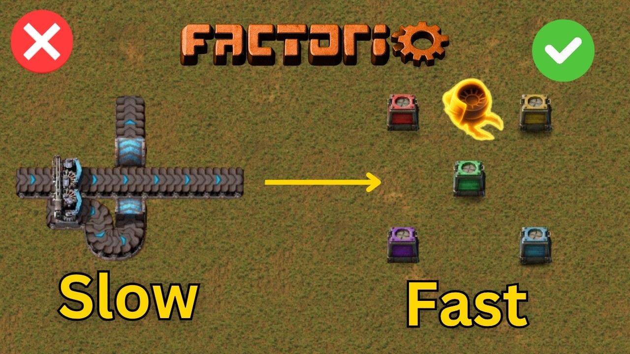 Ultimate Factorio production: Belts vs. Robots