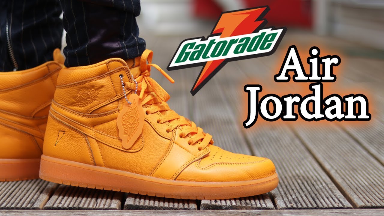 Air Jordan 1 Gatorade (Orange Peel) Close Up + On-Feet w/ Different Pants