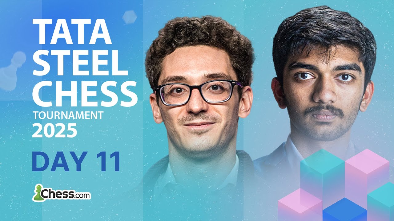 Tata Steel Wijk Aan Zee 2025 | Fabiano vs. Pragg & Gukesh vs. Wei Yi! Rd 11