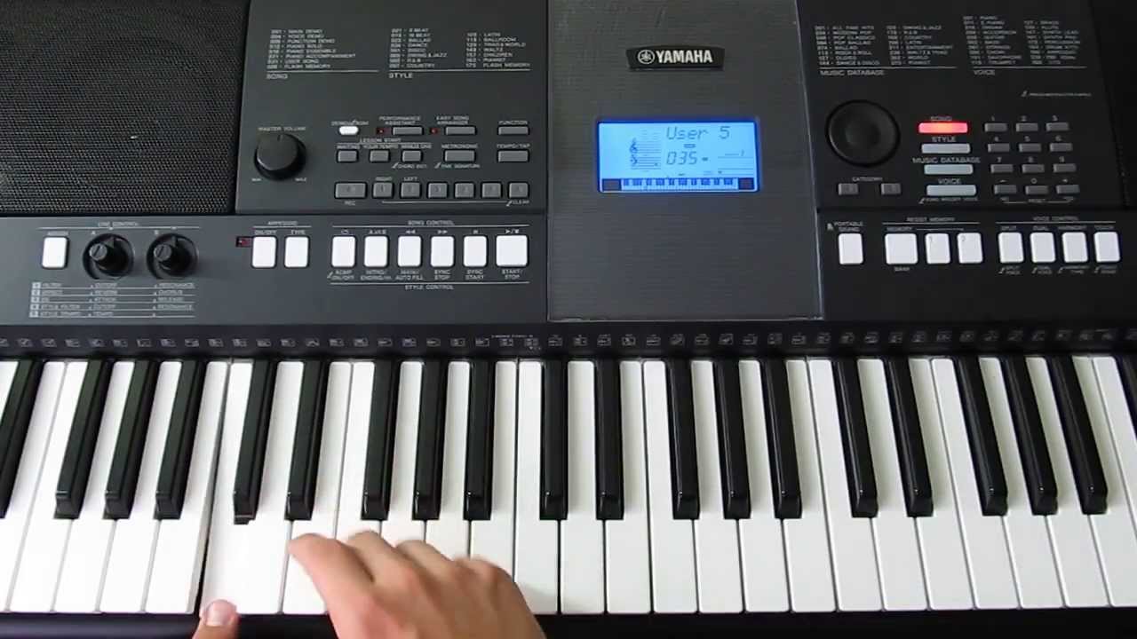 Работа Секвенсора на Yamaha PSR-E423. Часть 1