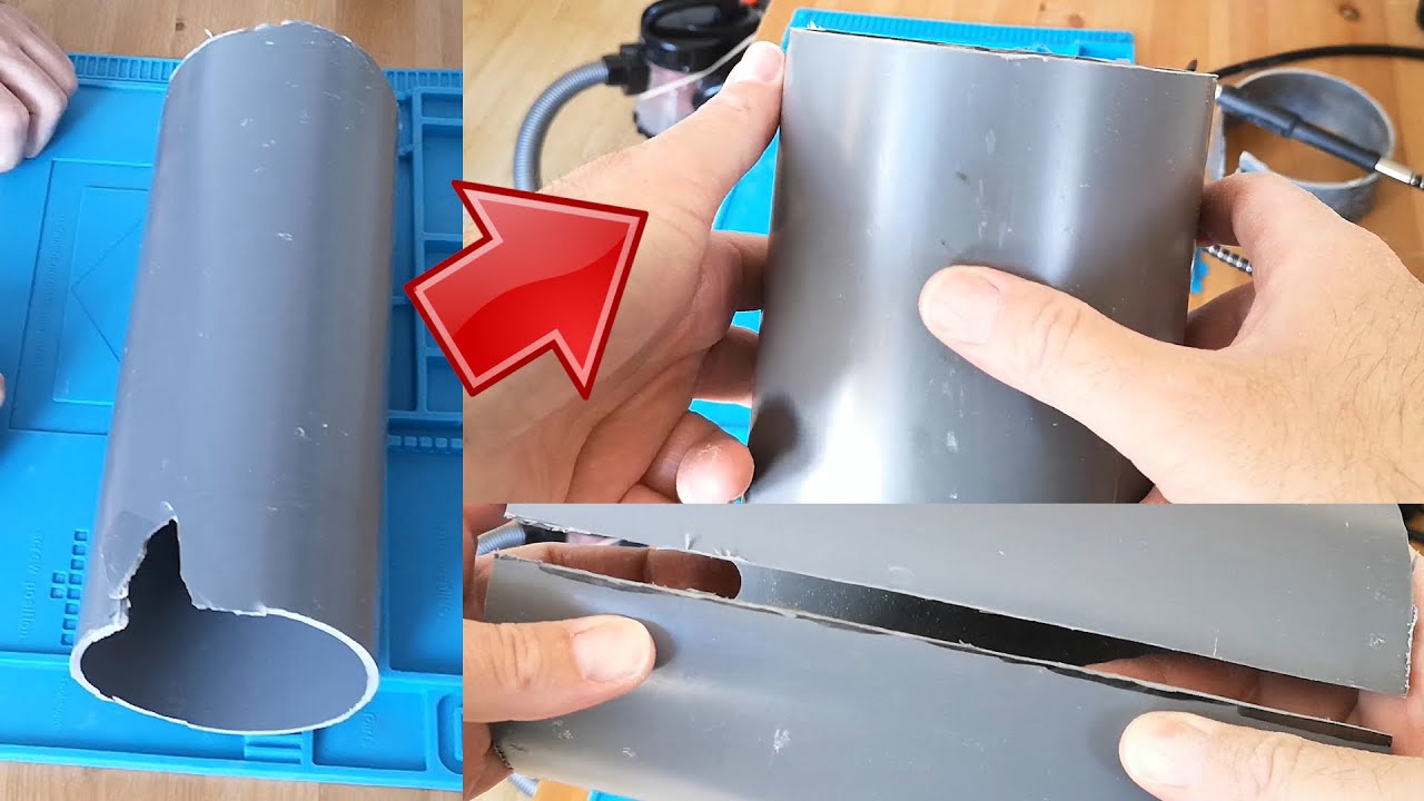 Comment tracer, couper droit et proprement un tube tuyau PVC d'évacuation. astuce, tuto, plastique