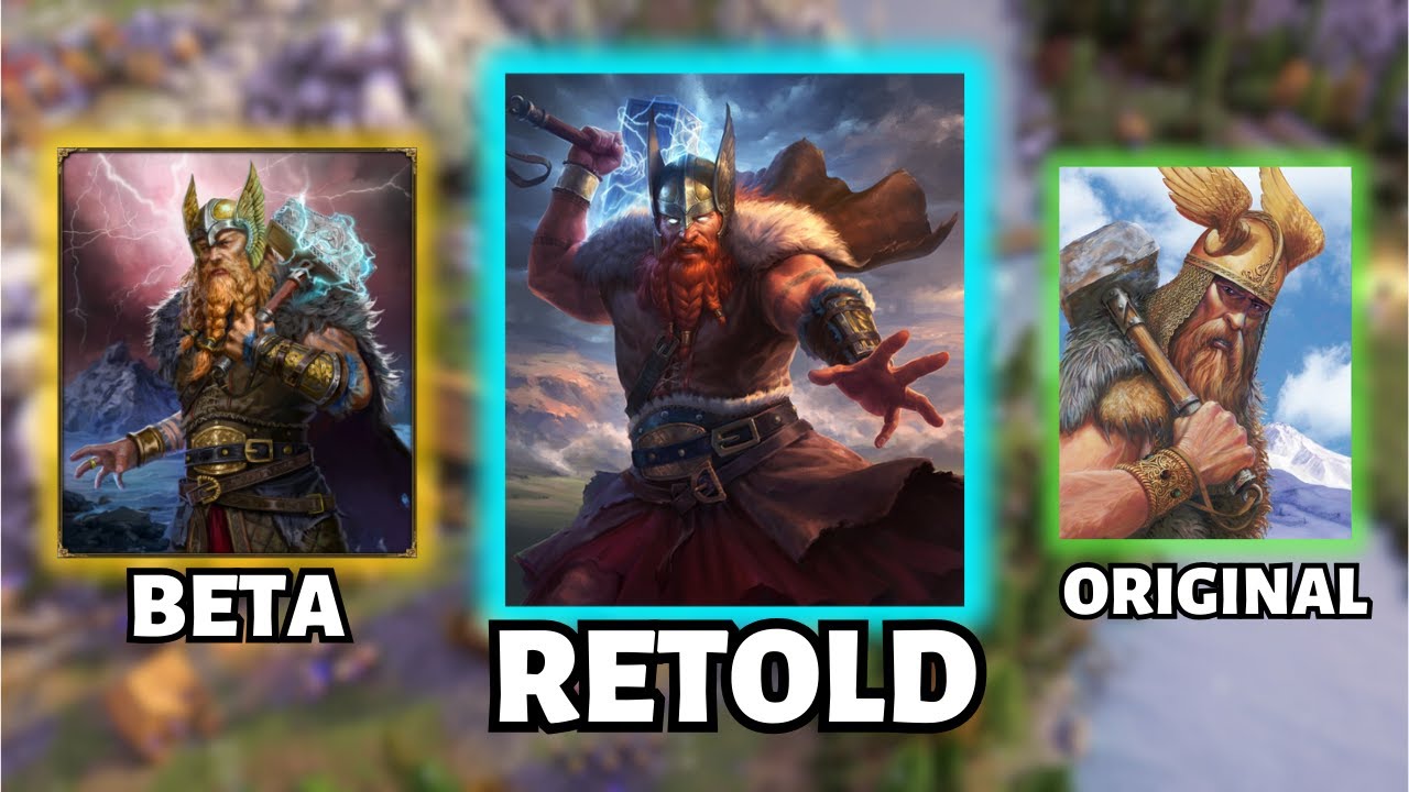 Age of Mythology Retold: Comparing God Portraits – Beta vs. Original vs. Retold!