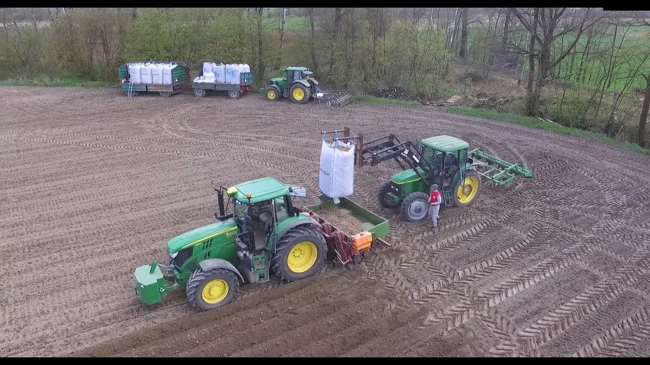 ✔ Wiosenne manewry z nowym nabytkiem ㋡ JOHN DEERE 6100 M ✔  w Gr Grüner ✔