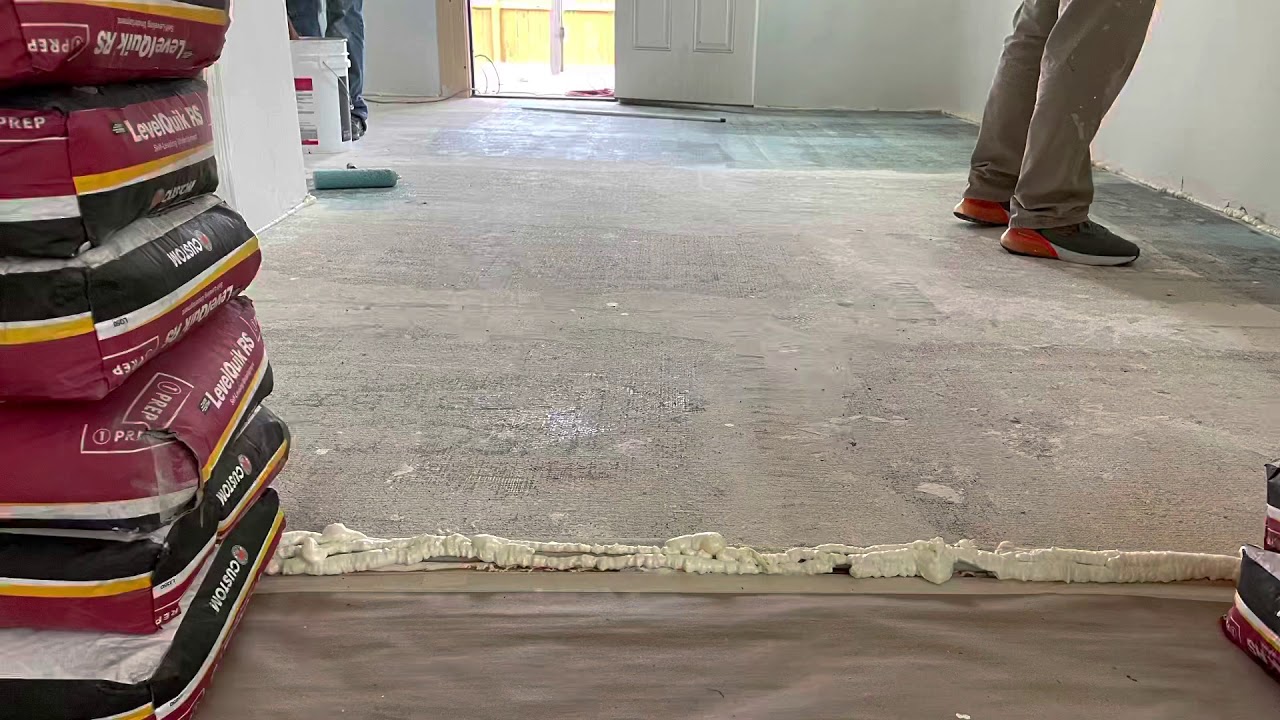Self Leveling Concrete over Durock