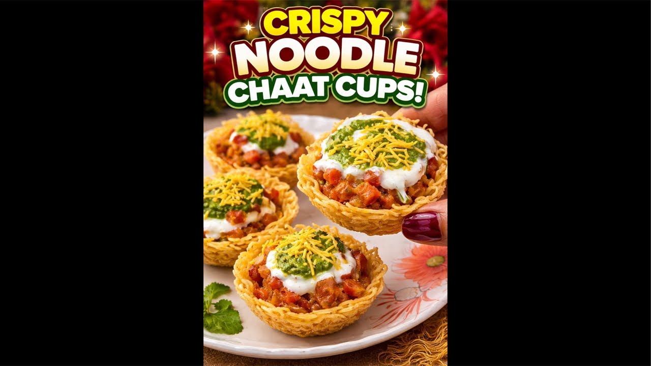 🔴LIVE CRISPY NOODLE CHAAT CUPS