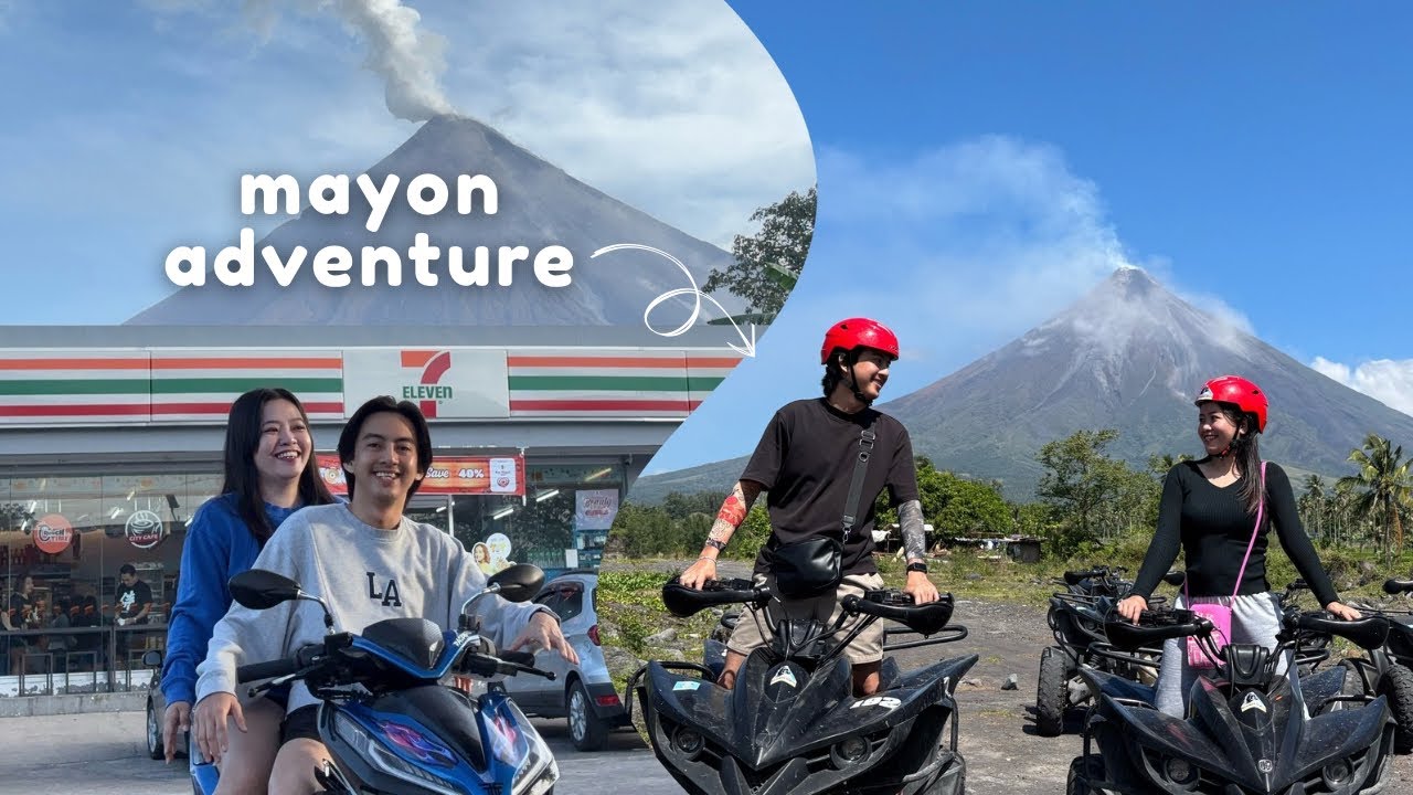 just us and the most beautiful volcano | albay philippines 🌋