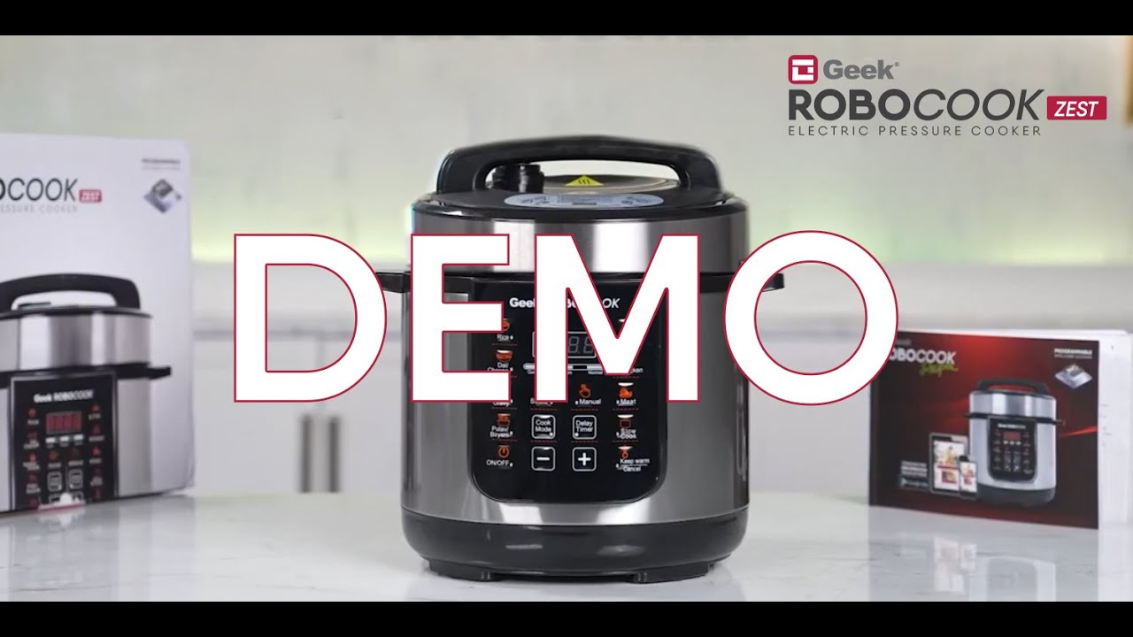 Geek Robocook Zest 3L Electric Pressure Cooker Demo Video | Robocook | Product Demo