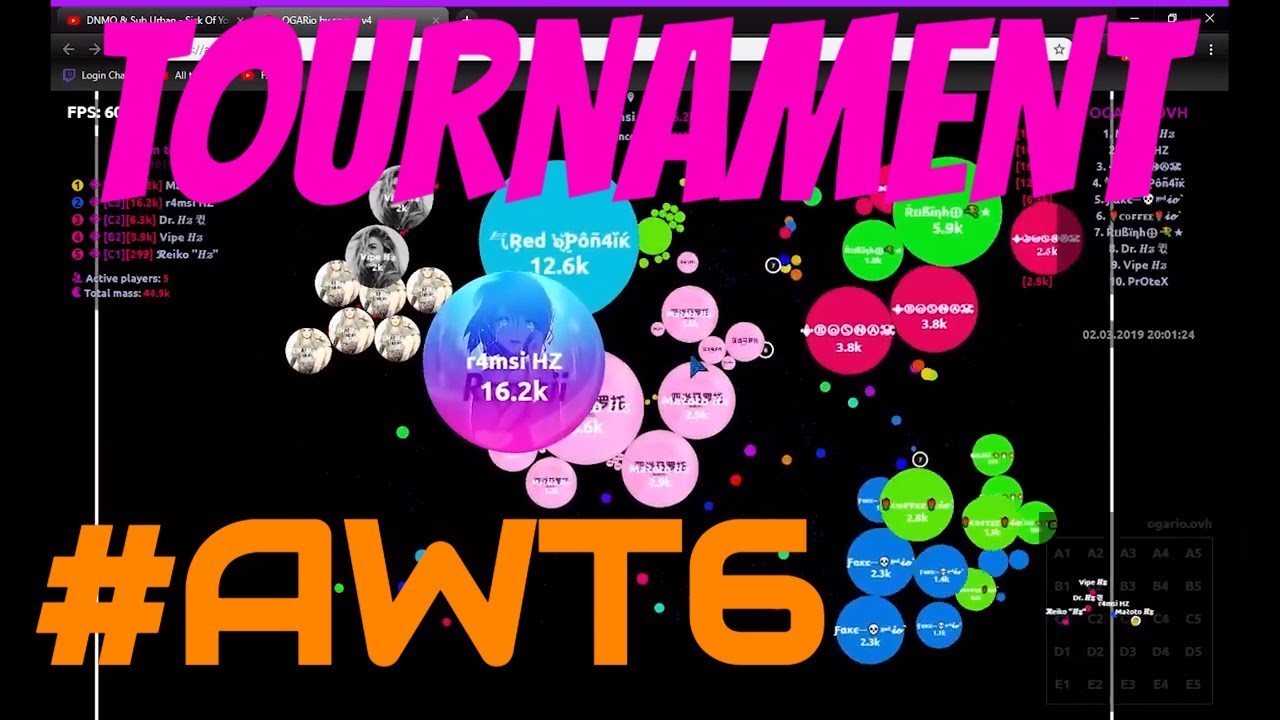 Agar.io | #AWT6 Highlights Tournament | Horizon.agarhub.wtf