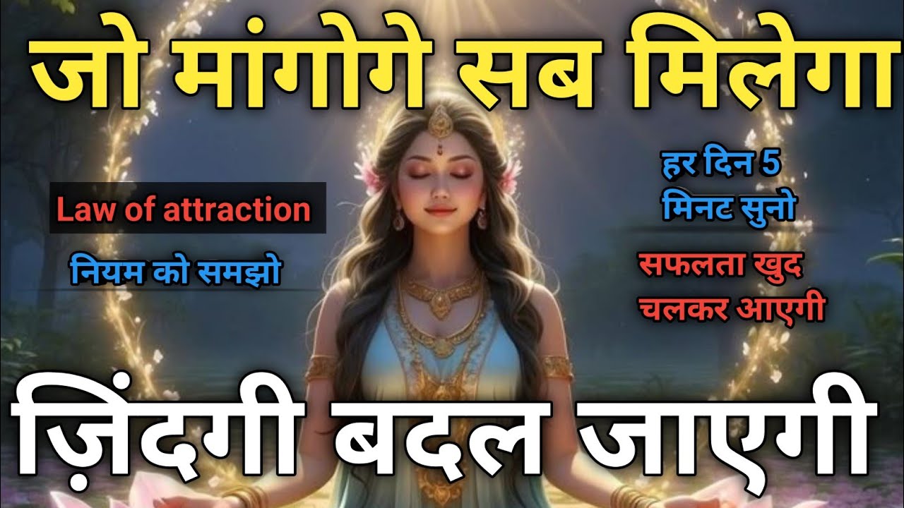 जो मांगोगे सब मिलेगा | Law of Attraction का चमत्कार-सोच बदलो, किस्मत बदल जाएगी#thankyouuniverse