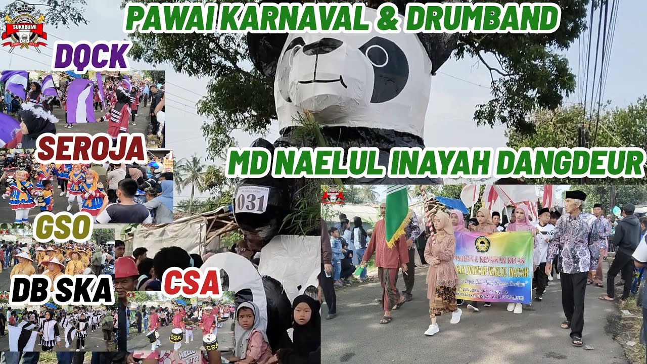 Meriah... PAWAI KARNAVAL & 5 GRUP DRUMBAND |MD NAENUL INAYAH DANGDEUR 2024