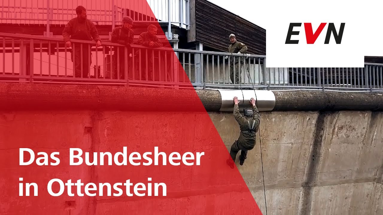 Abseilen von der Staumauer - Das Bundesheer in Ottenstein