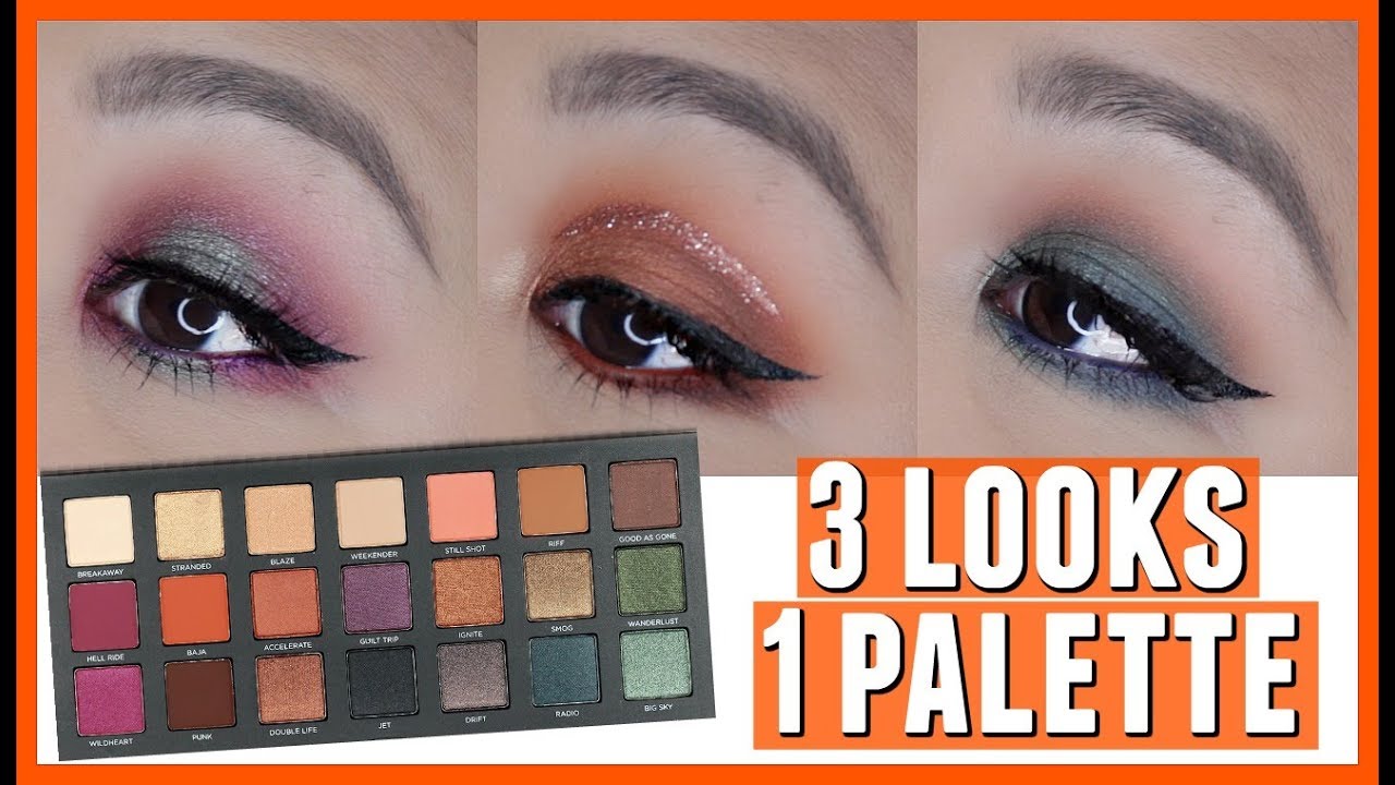 3 Looks 1 Palette // Urban Decay Born To Run Eyeshadow Palette