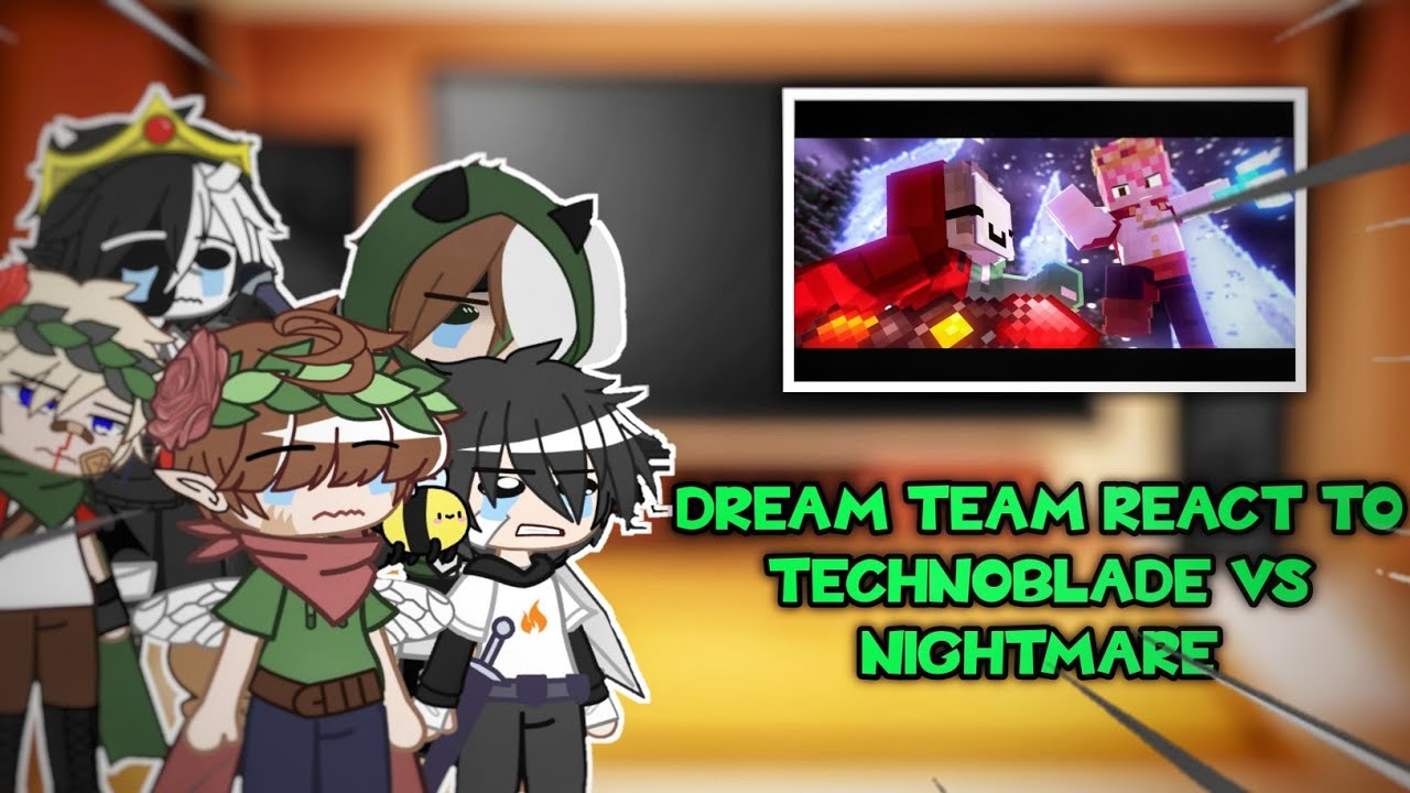 MCYTS || DSMP REACT TO TECHNOBLADE VS NIGHTMARE || Gacha Club