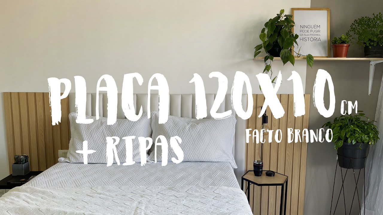 CABECEIRA MODULADA FATTORIA - PLACAS ESTOFADAS 120X10 + PAINEL DE RIPAS