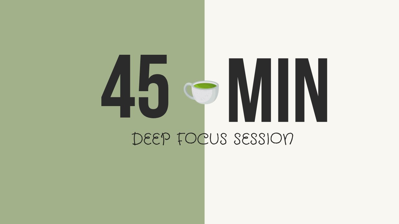 45 Minute Timer ⏳ Minimalist Gradient & Lofi Focus