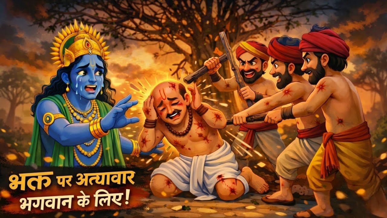 भक्त जिसने ठाकुर जी के लिए खाई मार - श्री इंद्रेश उपाध्याय जी महाराज ||
