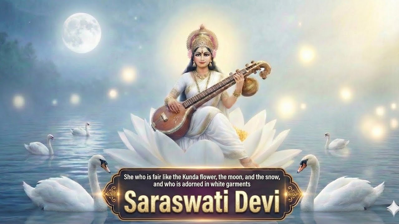 #Saraswati Stotram#Saraswati #SaraswatiVandana #Devotional #English Bhakti #Mantra #SharadaDevi