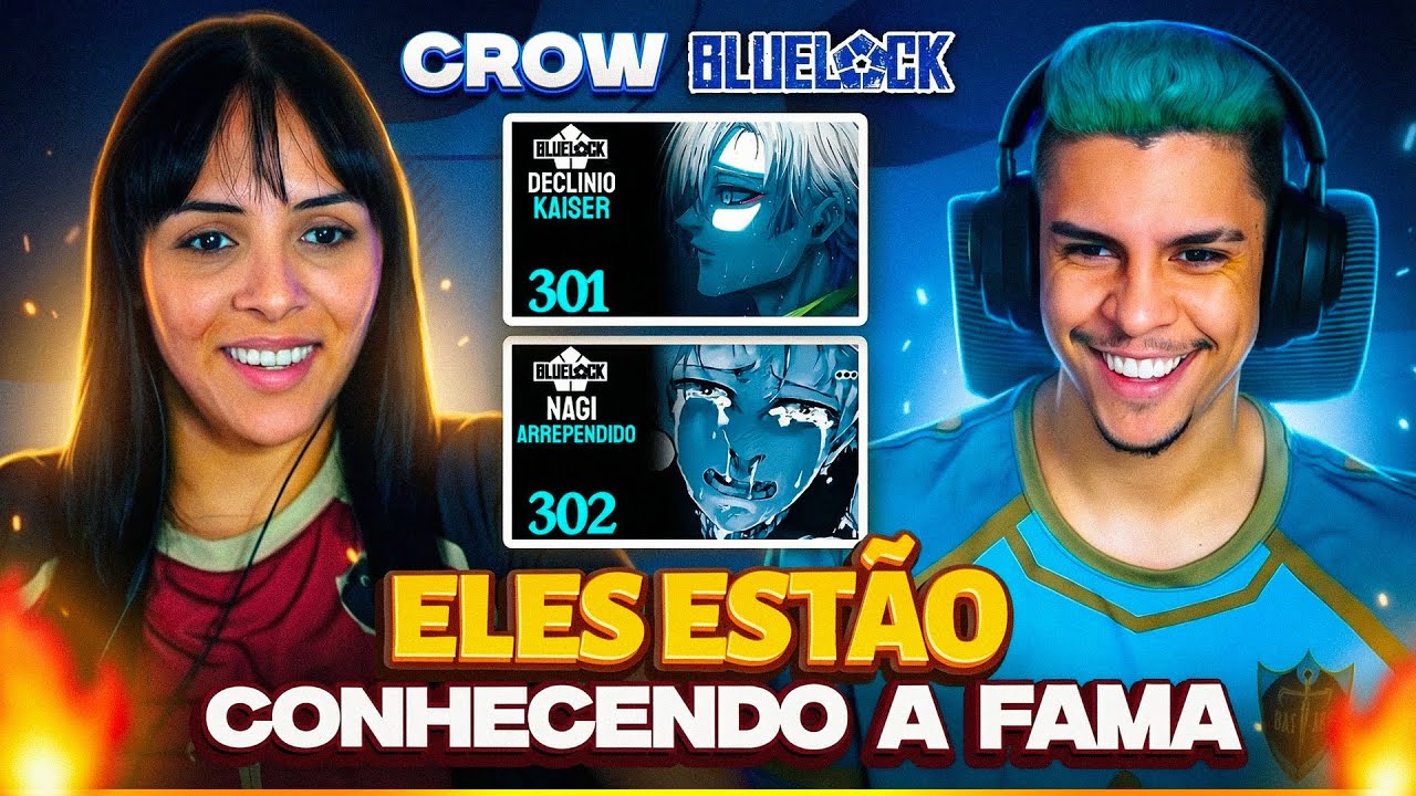 (O DECLINIO DE KAISER !) Blue Lock - CAP 301 e 302 | Crow | [Casal Jounin React] 🔥