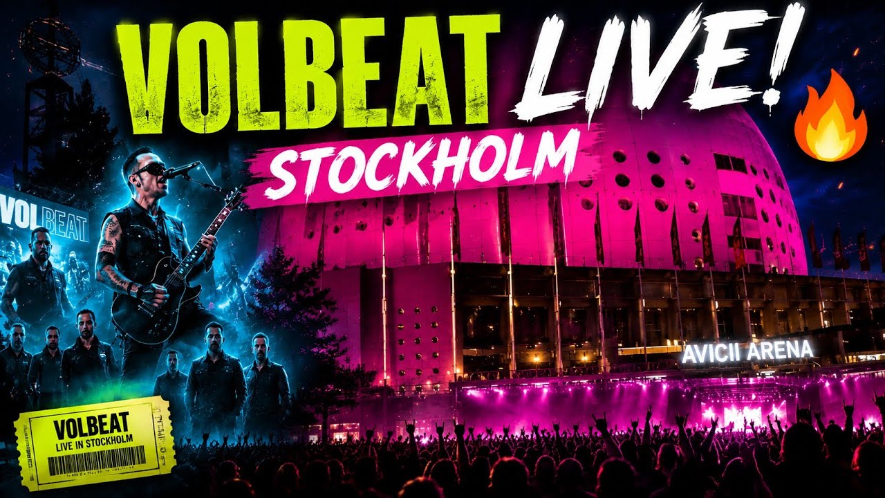 Vi åker till STOCKHOLM för att se VOLBEAT LIVE! 🤘🇸🇪 | En episk dag i huvudstaden!