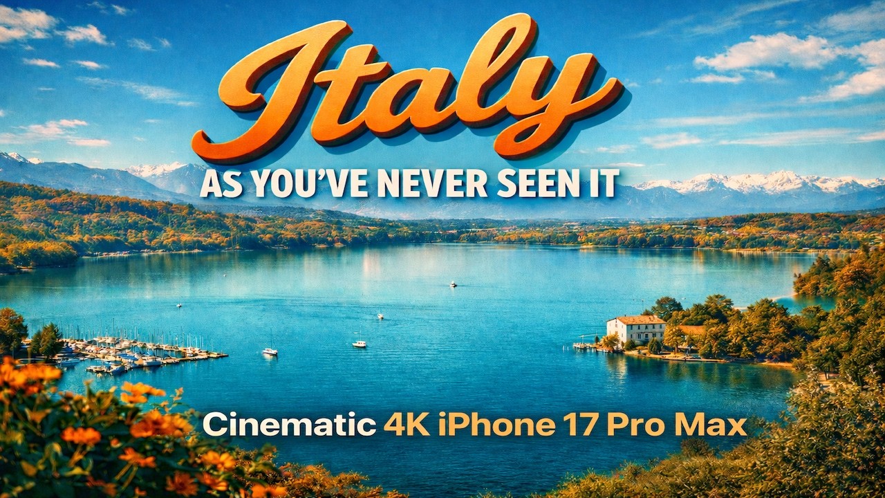 Shot on iPhone 17 Pro Max -  Cinematic Italy Footage (ProRes LOG2).