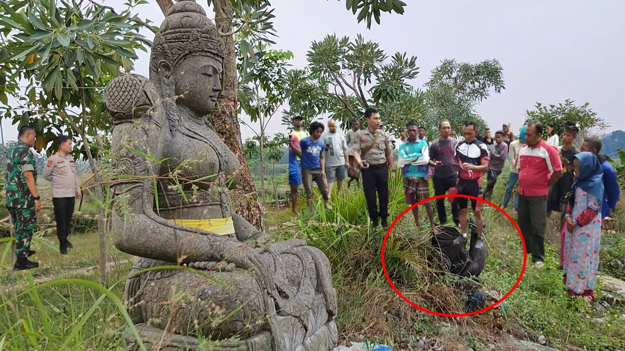 lamongan gempar.! tiba² muncul arca di ladang milik warga begini ceritanya...