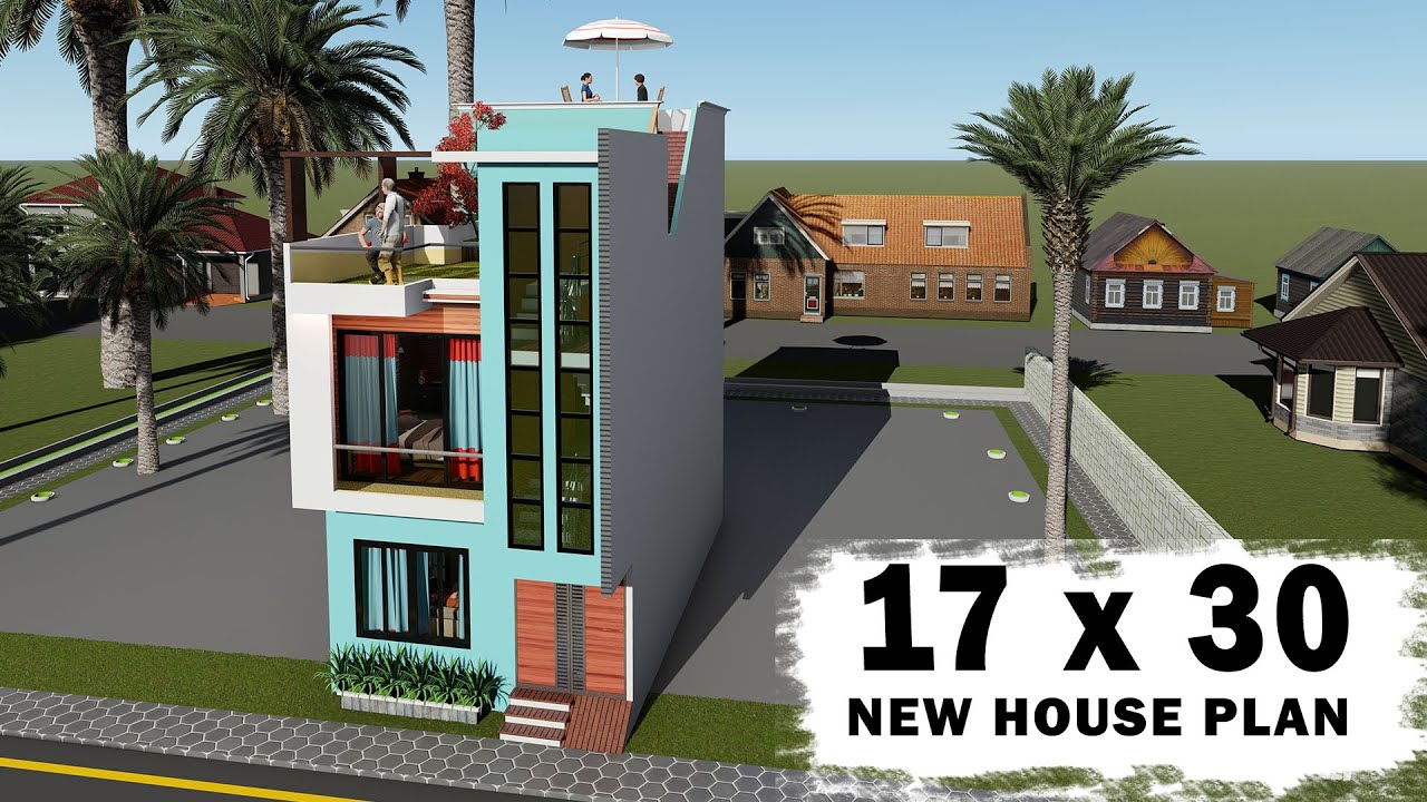17 by 30 best interior house design,3D 17x30 ghar ka naksha , 17*30 makan ka naksha in interior plan