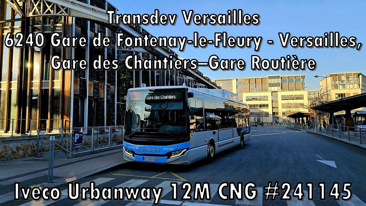 Transdev Versailles - ligne 6240, Iveco Urbanway 12M CNG #241145