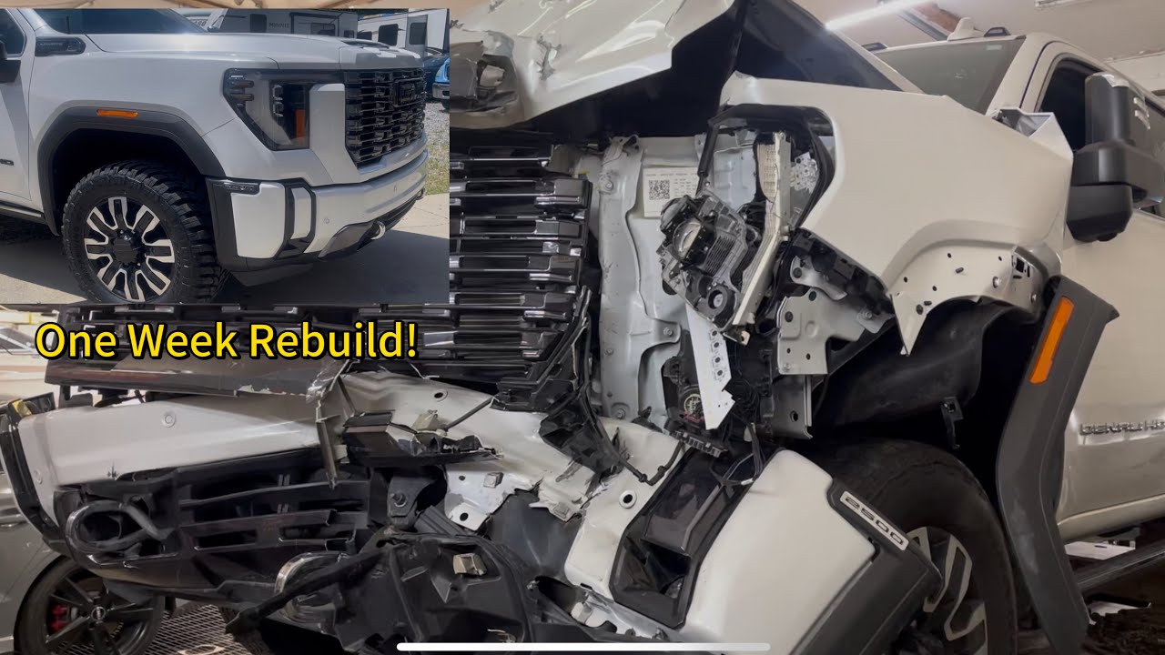 Rebuilding a Totaled 2026 GMC HD Denali Ultra in Seven Minutes&hellip;
