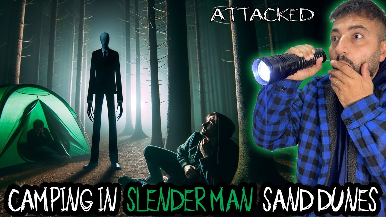 CAMPING IN SLENDER MAN SAND DUNES ATTACKED BY SOMETHING EVIL
