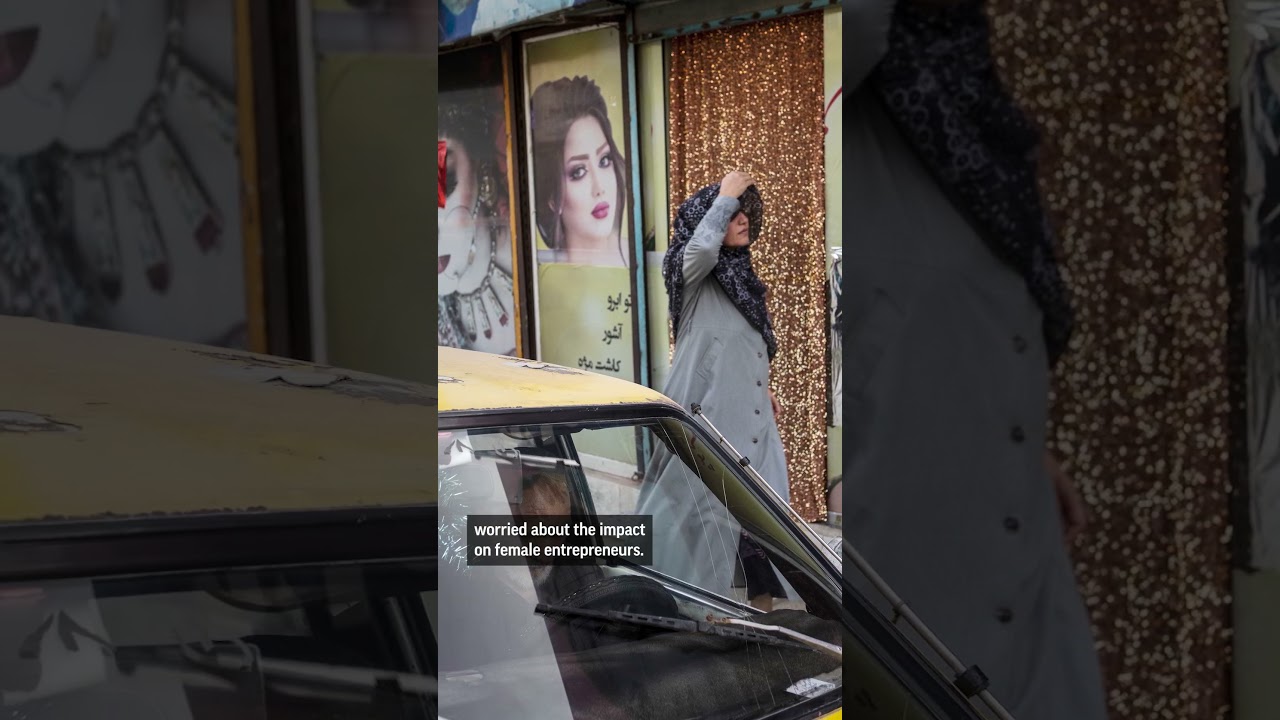 Afghan women protest against beauty salon ban
