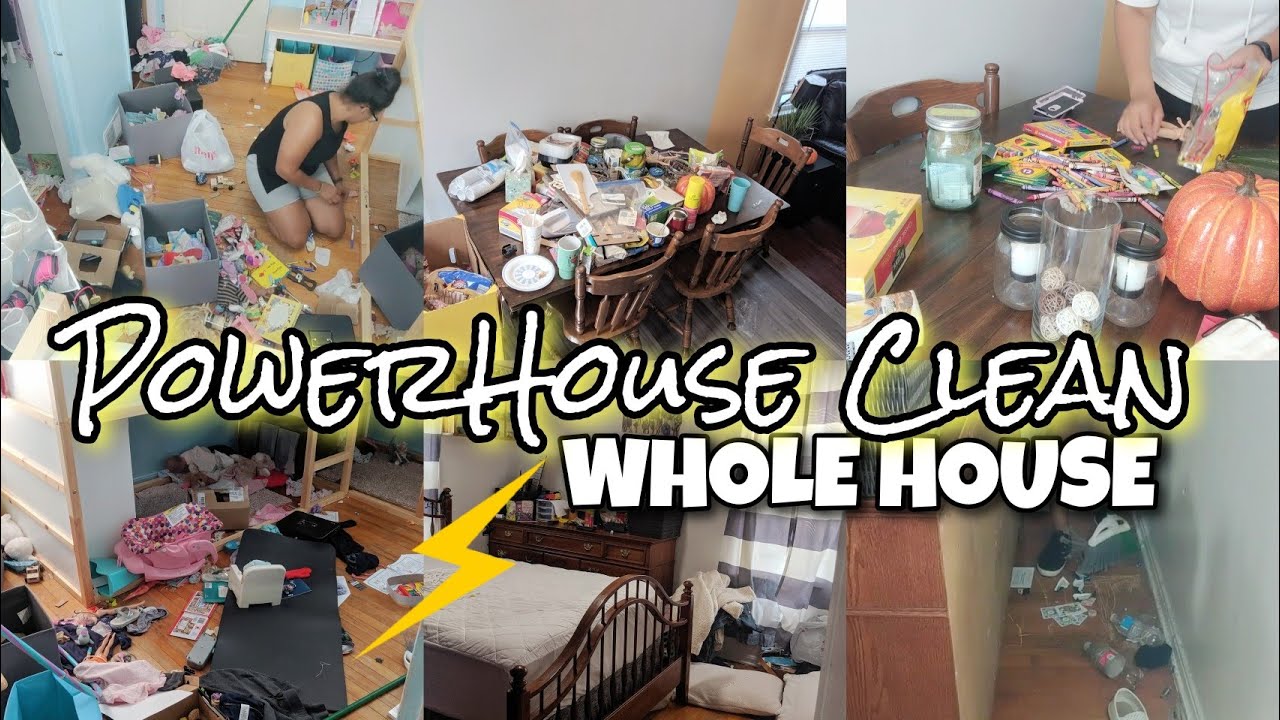 WHOLE HOUSE CLEAN WITH ME 2019 |⚡POWERHOUSE SPEED CLEANING | SAHM EXTREME CLEANING MOTIVATION
